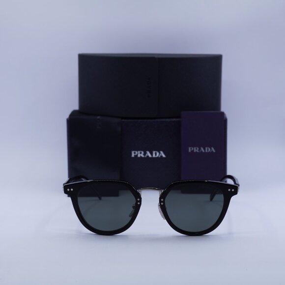 Prada PR17YS 1AB03R Cat Eye Sunglasses – Black/Green Polarized - Picture 4 of 10